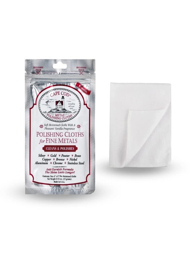 Cape Cod Polishing Cloth + Buffing Cloth Bundle For Fine Metals | Jewelry Cleaner and Tarnish Remover | Silver Polishing to a Brilliant Shine - Image 1